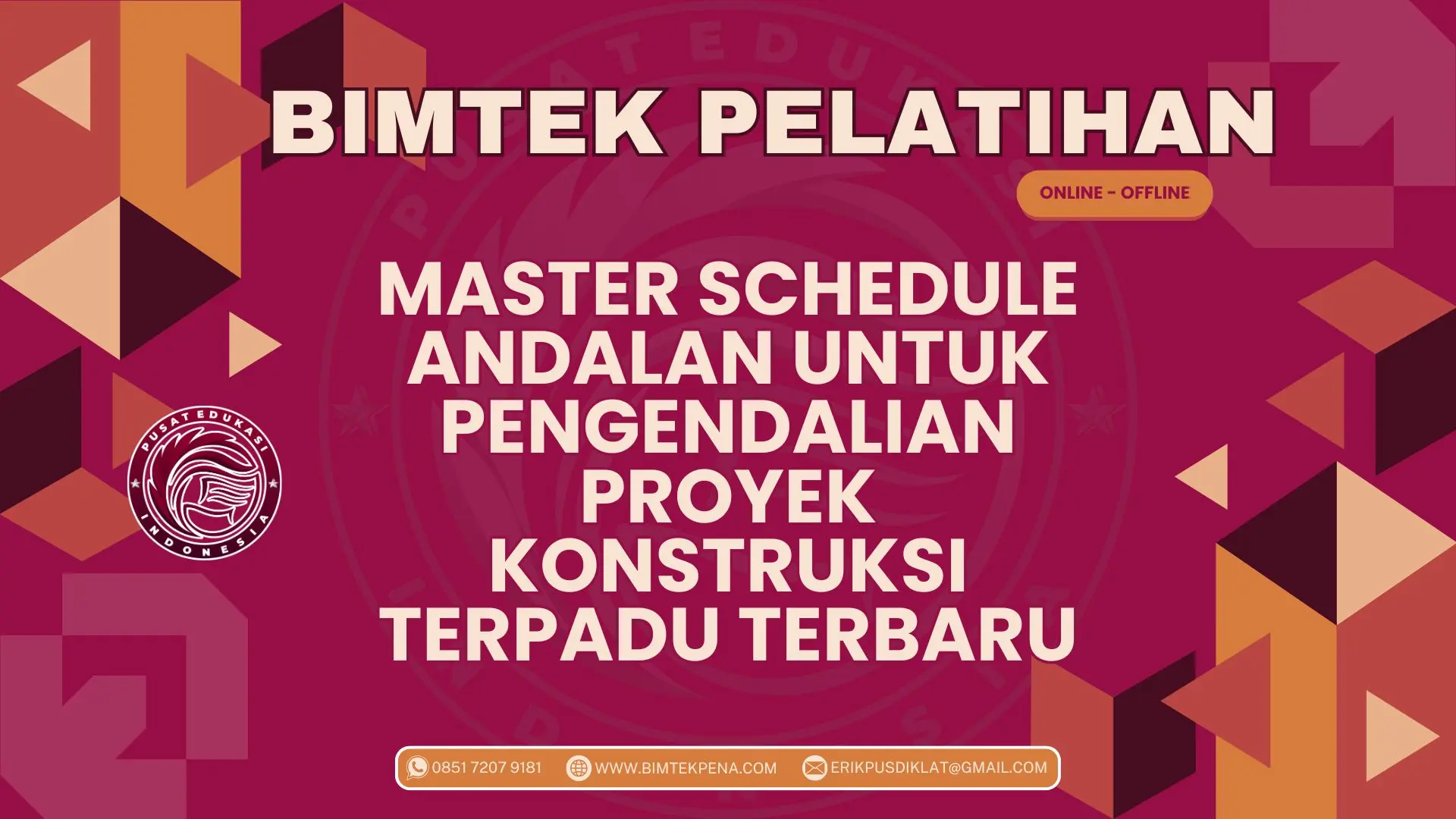 Bimtek Pelatihan Master Schedule Andalan untuk Pengendalian Proyek Konstruksi Terpadu Terbaru