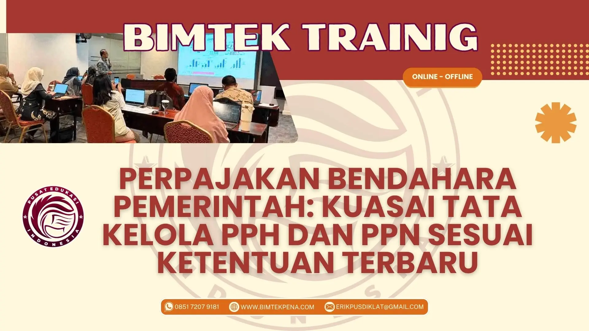 Bimtek Perpajakan Bendahara Pemerintah 2026–2027 untuk tata kelola keuangan instansi